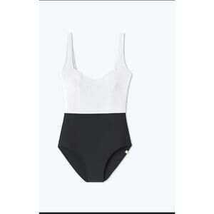 Summersalt White and Black One-Piece Swimsuit